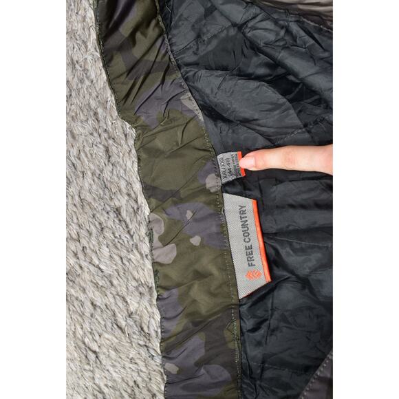 Free Country Men's 2XL Green Camouflage Ski Snow Pants Polyester Zip NWT - Picture 2 of 9